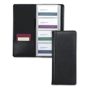Samsill® Regal™ Leather Business Card File