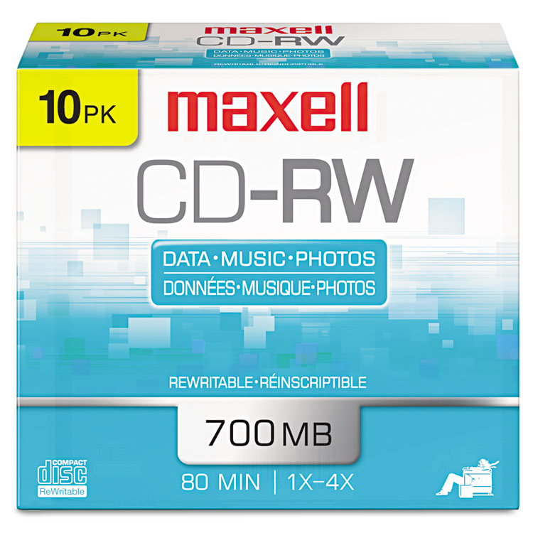 Maxell® CD-RW Rewritable Disc Maxell® CD-RW Rewritable Disc