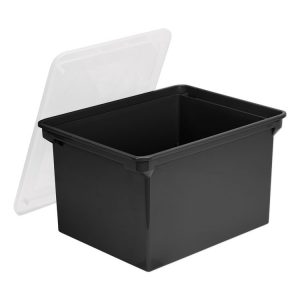 Storex Plastic File Tote