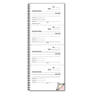 Rediform® Money and Rent Unnumbered Receipt Book