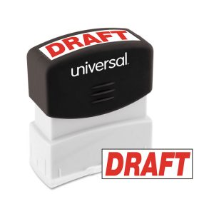 Universal® Pre-Inked One-Color Stamp