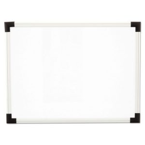 Universal® Modern Melamine Dry Erase Board with Aluminum Frame