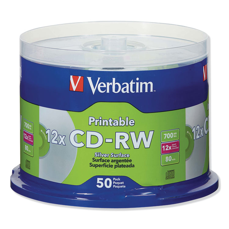 CDRW DataLifePlus Printable Rewritable Disc, 700 MB/80 min, 12x