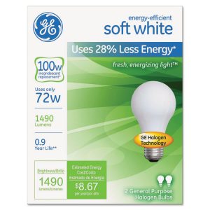 GE Halogen A-Line Bulb