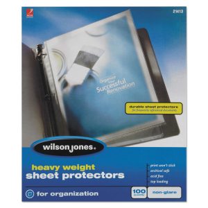 Wilson Jones® Heavyweight Top-Loading Sheet Protectors