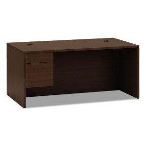 HON® 10500 Series™ "L" Workstation Single Pedestal Desk with 3/4 Height Pedestal