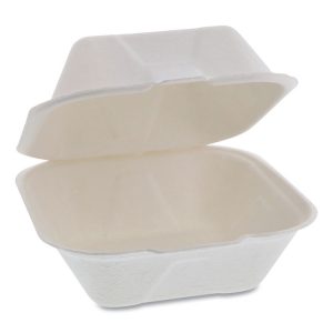 Pactiv EarthChoice® Bagasse Hinged Lid Container