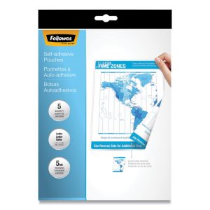 Fellowes® Self-Adhesive Laminating Pouches