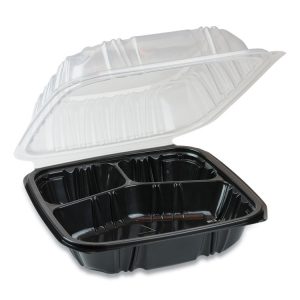 Pactiv EarthChoice® Dual Color Hinged-Lid Takeout Container