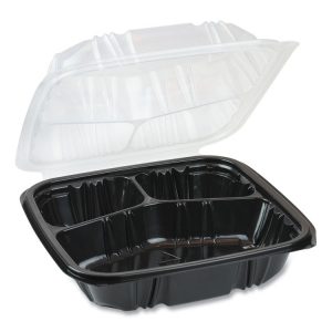 Pactiv EarthChoice® Dual Color Hinged-Lid Takeout Container