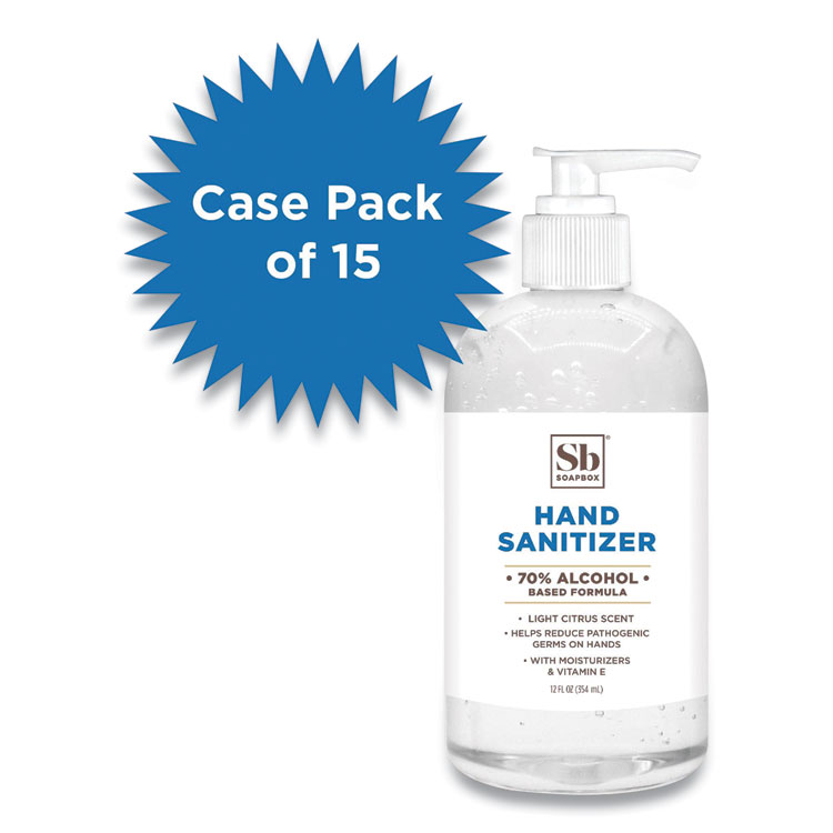 Soapbox 70% Alcohol Scented Gel Hand Sanitizer Soapbox 70% Alcohol Scented Gel Hand Sanitizer