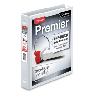 Cardinal® Premier Easy Open® ClearVue™ Locking Round Ring Binder