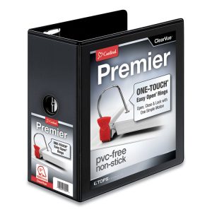 Cardinal® Premier Easy Open® ClearVue™ Locking Slant-D® Ring Binder