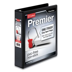 Cardinal® Premier Easy Open® ClearVue™ Locking Slant-D® Ring Binder