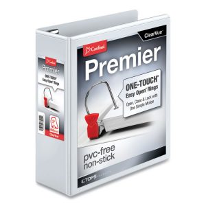 Cardinal® Premier Easy Open® ClearVue™ Locking Slant-D® Ring Binder