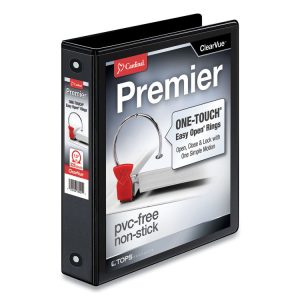 Cardinal® Premier Easy Open® ClearVue™ Locking Round Ring Binder