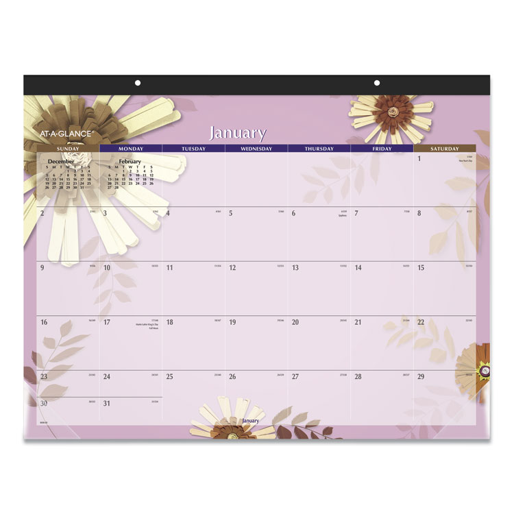 AT-A-GLANCE® Paper Flowers Desk Pad AT-A-GLANCE® Paper Flowers Desk Pad