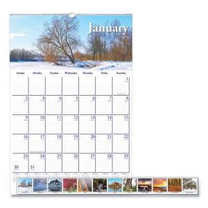 House of Doolittle™ Earthscapes™ 100% Recycled Scenic Beauty Monthly Wall Calendar