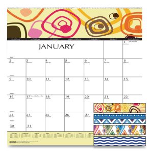 House of Doolittle™ 100% Recycled Geometric Wall Calendar
