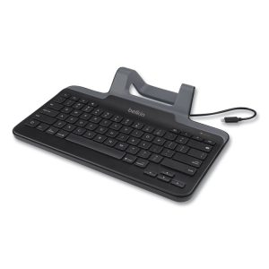 Belkin® Wired Tablet Keyboard with Stand for for iPad® with Lightning Connector