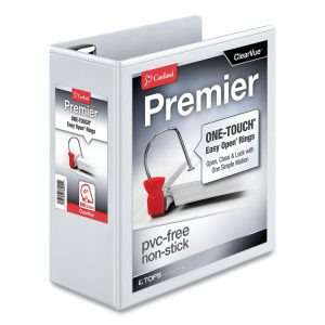 Cardinal® Premier Easy Open® ClearVue™ Locking Slant-D® Ring Binder
