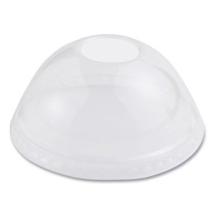 World Centric® PLA Clear Cold Cup Lids