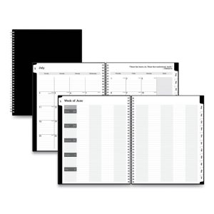 Blue Sky® Solid Black Teacher Academic Year Weekly/Monthly Lesson Planner