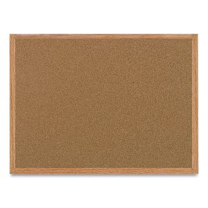 MasterVision® Value Cork Board with Oak Frame