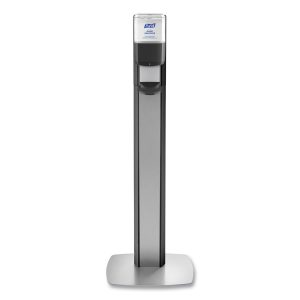 PURELL® MESSENGER™ ES6 Graphite Panel Floor Stand with Dispenser