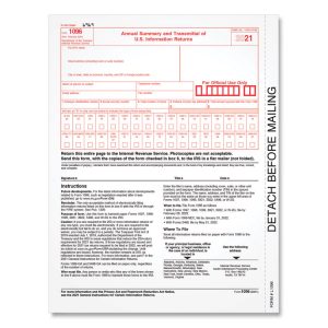 TOPS™ 1096 Tax Form